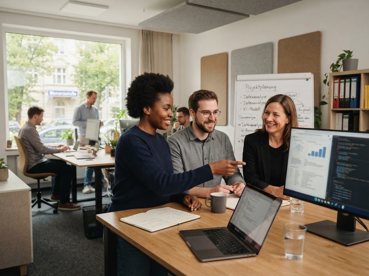 Zinruv KI Team bei der Entwicklung der Analyseplattform